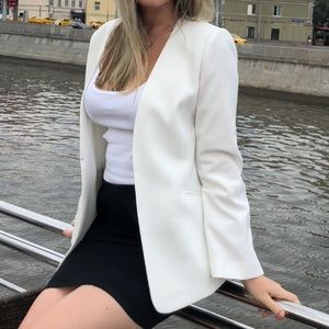 TAHARI Women’s Blazer White Size 6